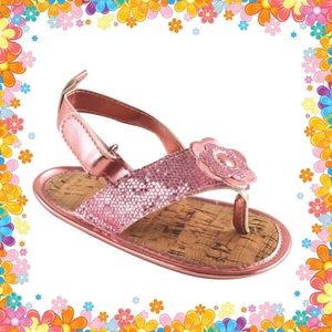 🌸New🌸Sparkly Light Pink Sandals🌸